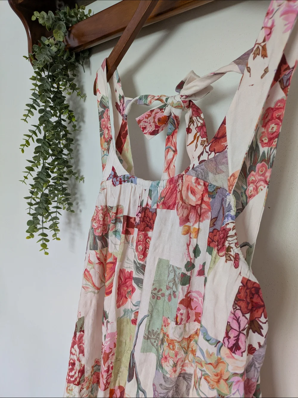 Anthropologie Lyre Floral Patchwork Maxi Sleep Gown | Boho Cottagecore Lounge